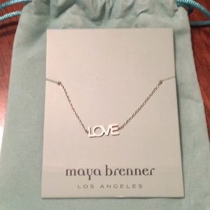 Silver “love” bracelet maya brenner design